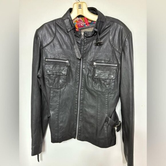 Bod and Christensen Leather Jacket - Size Medium - Picture 1 of 4